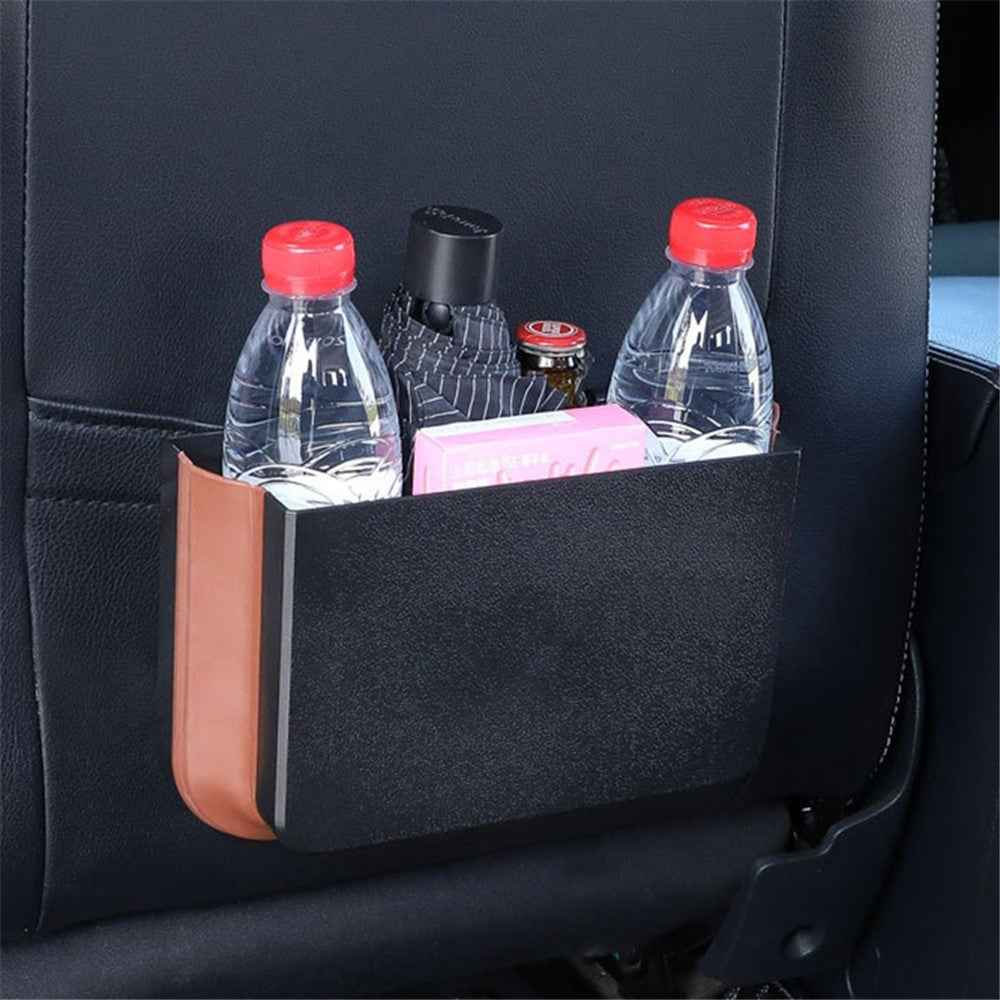 SN929 Car Folding Trash Can Hanging Bucket Waterproof Umbrella Storage Supplies Sundries Organizer - Black