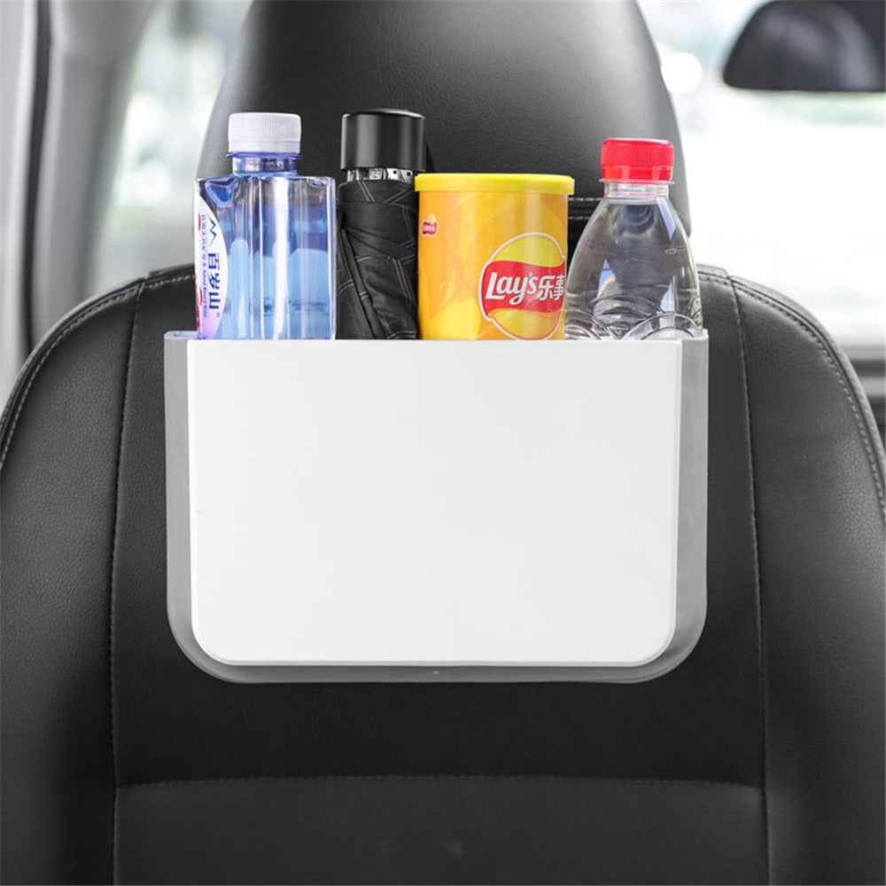 SN929 Car Folding Trash Can Hanging Bucket Waterproof Umbrella Storage Supplies Sundries Organizer - White