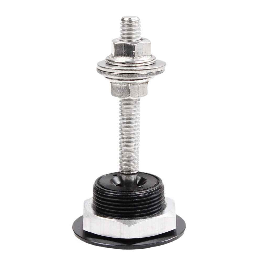ENL012 Universal Aluminum Alloy 30mm Vehicle Hood Lock Cover Anti-theft Design 53mm Screw - Black