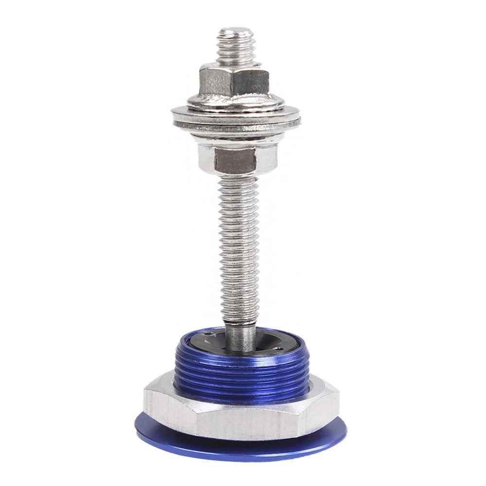 ENL012 Universal Aluminum Alloy 30mm Vehicle Hood Lock Cover Anti-theft Design 53mm Screw - Blue