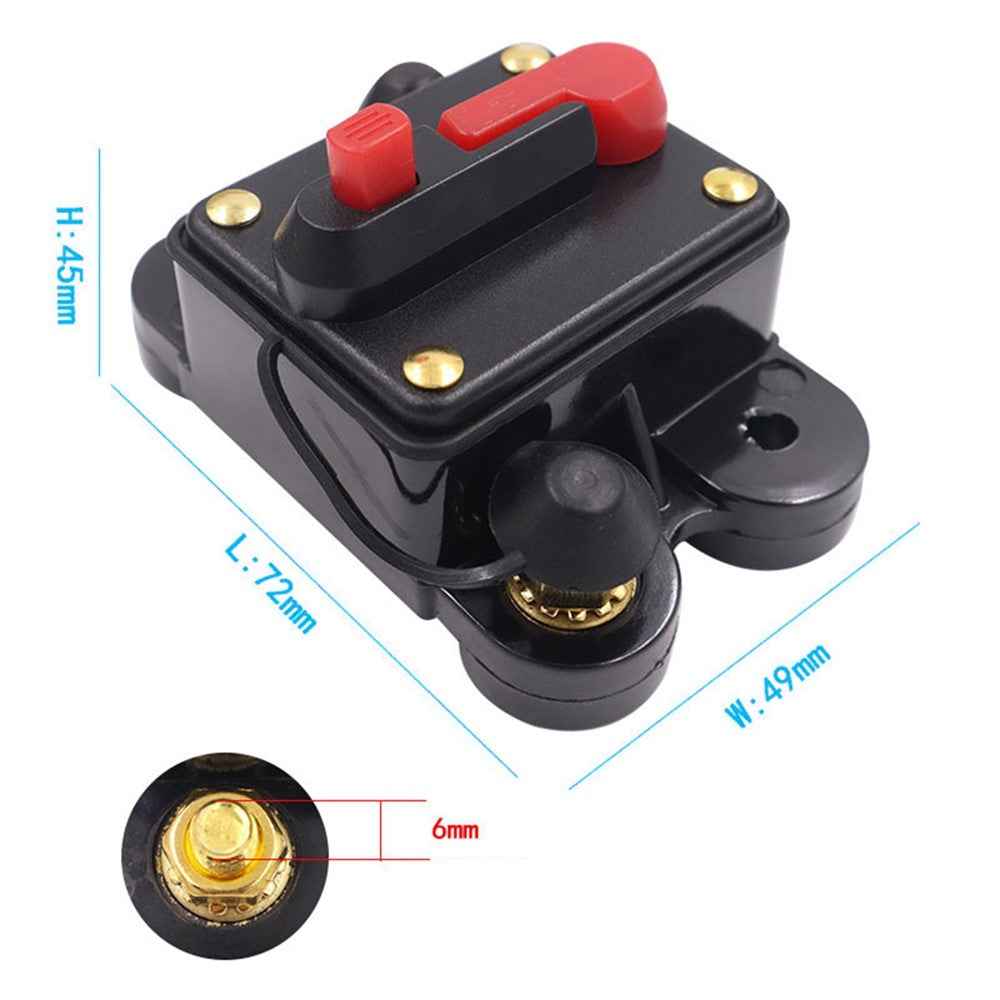 60A DC 12-48V Car Audio Stereo Circuit Breaker Automatic Reset Fuse Holder Automatic Circuit Breaker, Circuit Protector