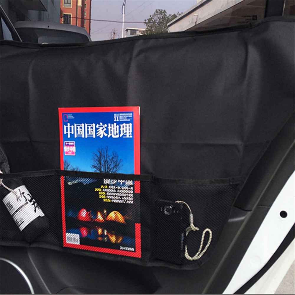 TG-PCU004 2Pcs / Set Car Side Door Window Storage Bag Organizer Hanging Bag with Mesh Pocket for SUVs, Trucks