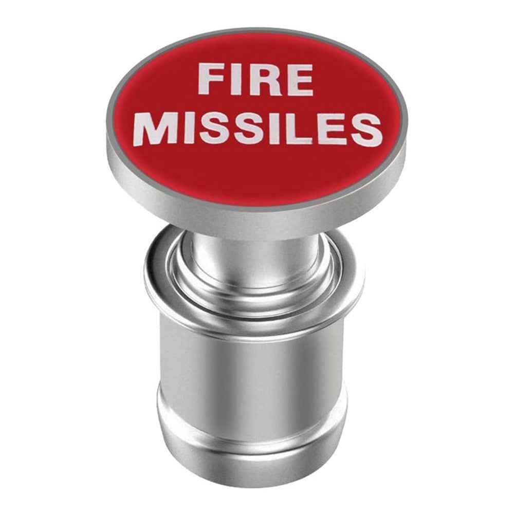 FIRE MISSILE / EJECT / NITROUS Letter Metal Cigarette Lighter Cigarette Butt for 12V Car Motorcycle - Red / FIRE MISSILE