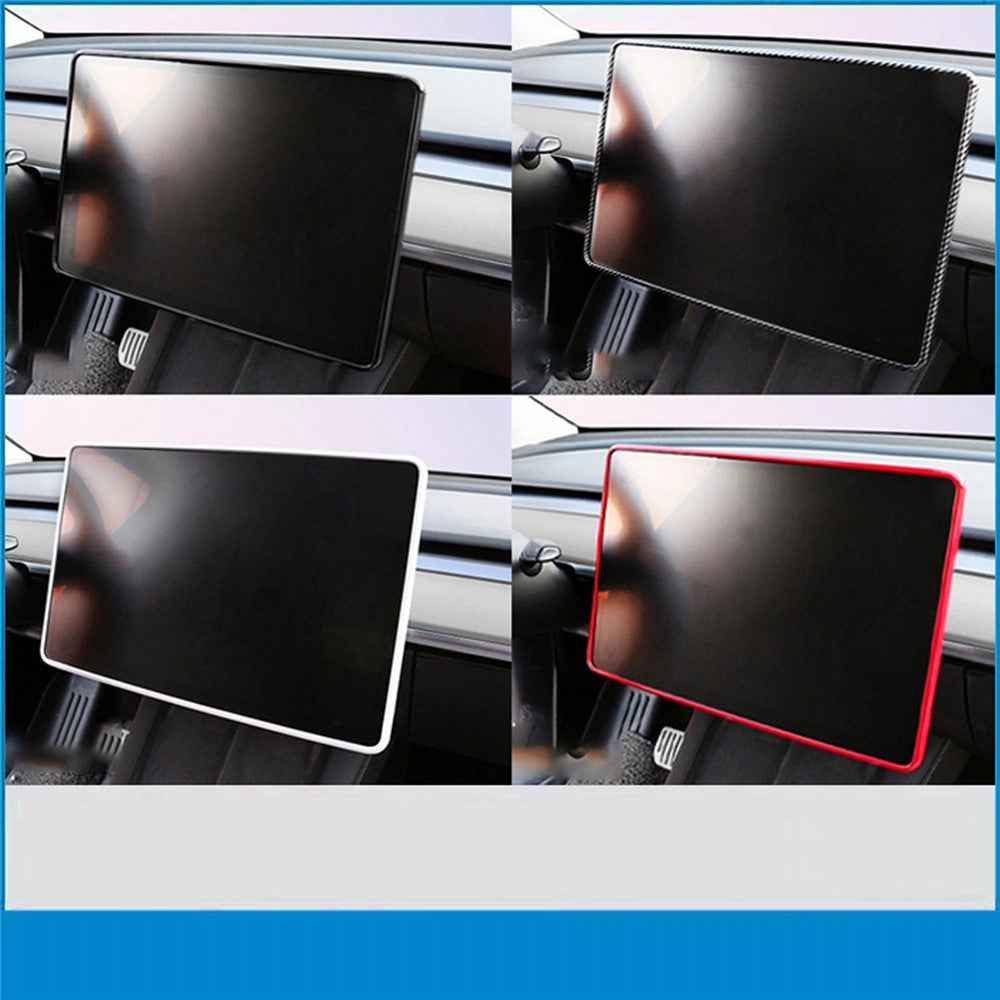 Car Center Console Screen Easy Installation Frame Tool Car Decoration for Tesla Model 3 Model Y  - Black