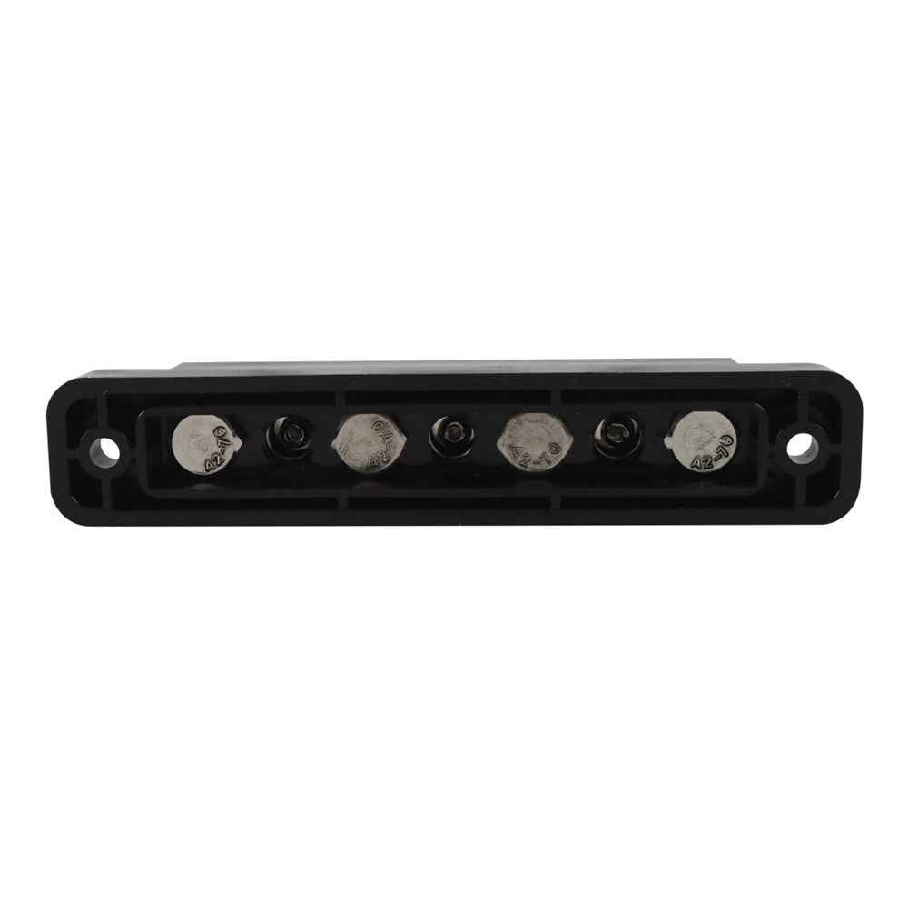 A7473 7-Way Power Distribution Block 4 x M6 Terminal Studs, 3 x M4 Terminal Screws Battery Bus Bar for Car Marine Boat - Black