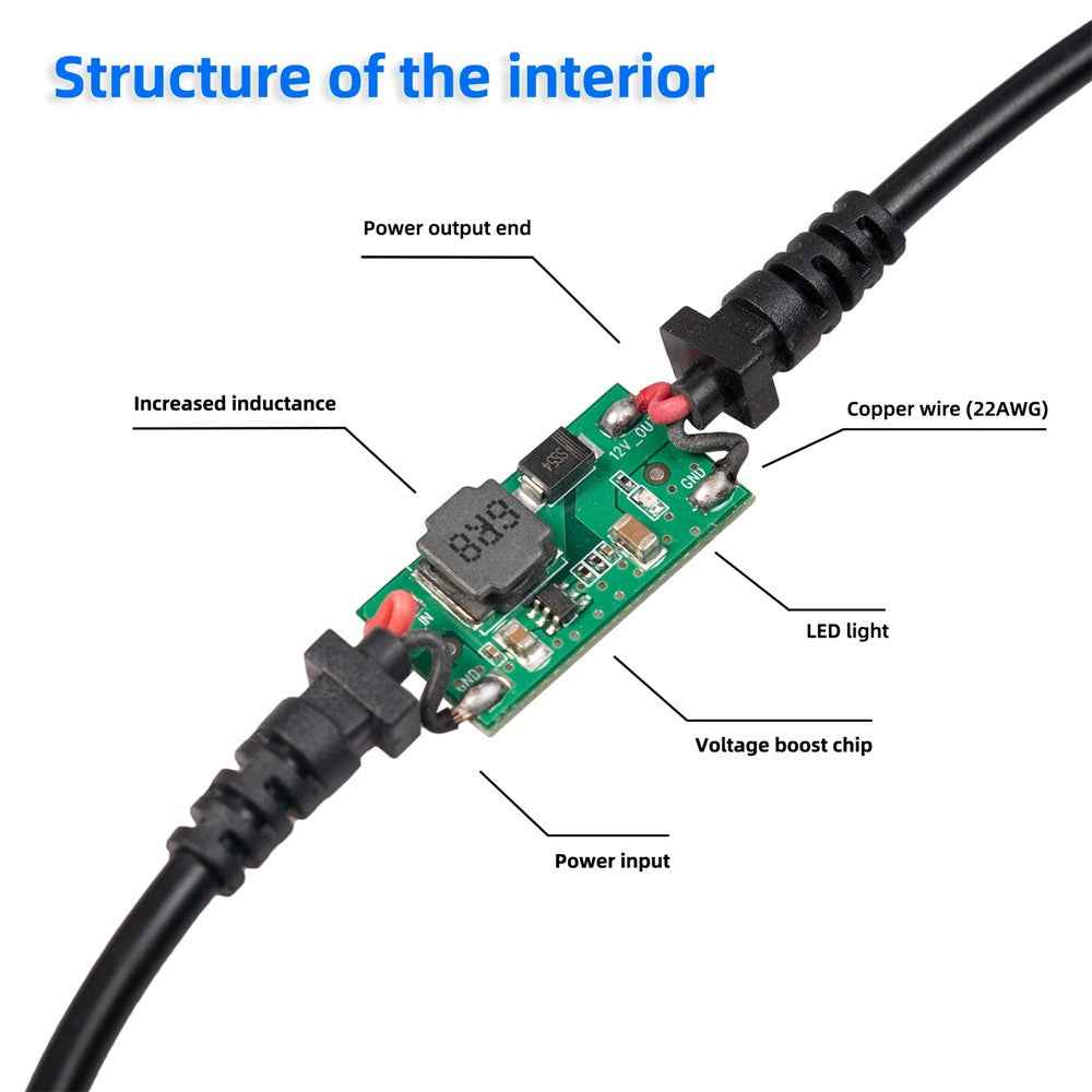 3710-03 5V Type-C Male to 12V Car Cigarette Lighter Socket Female Converter for Car Cigarette Lighters Adapter DVR Dash Camera