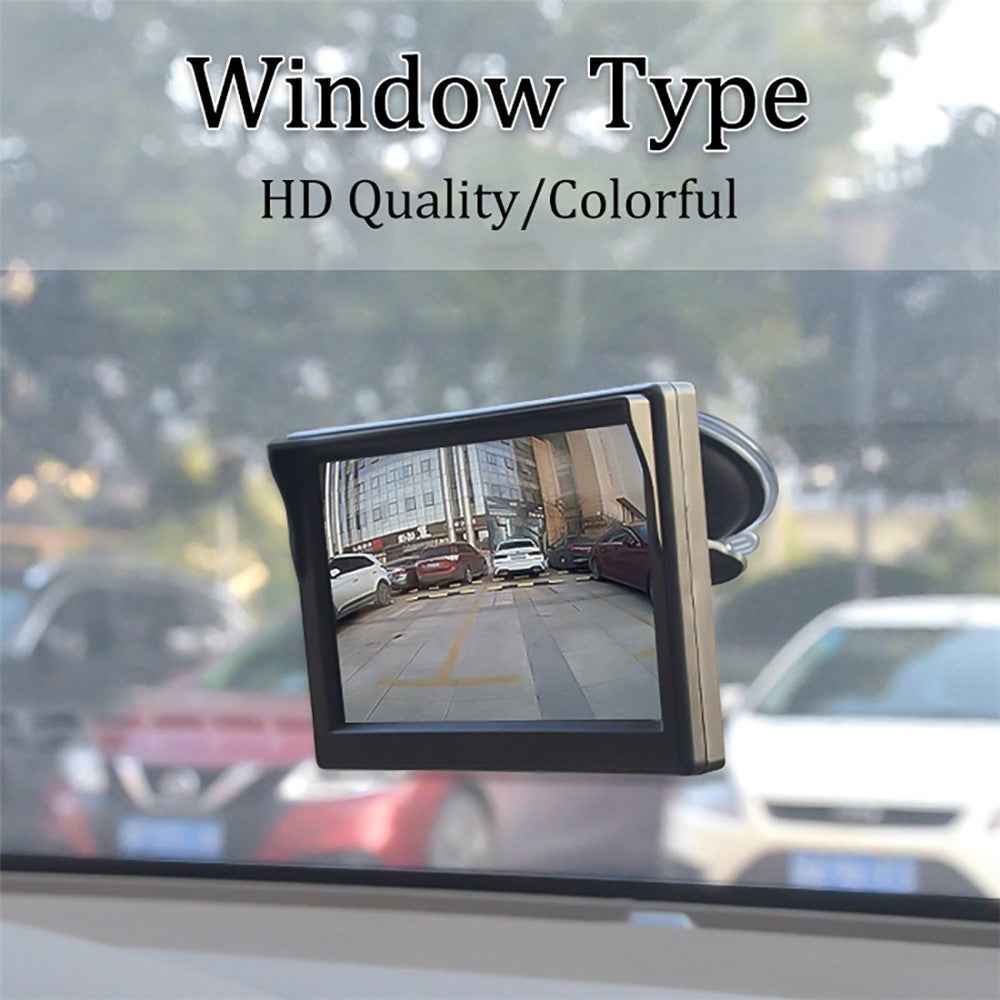 RH-500 Car Parking Reverse 5'' LCD Screen Recorder Display Monitor with Power Supply Cable