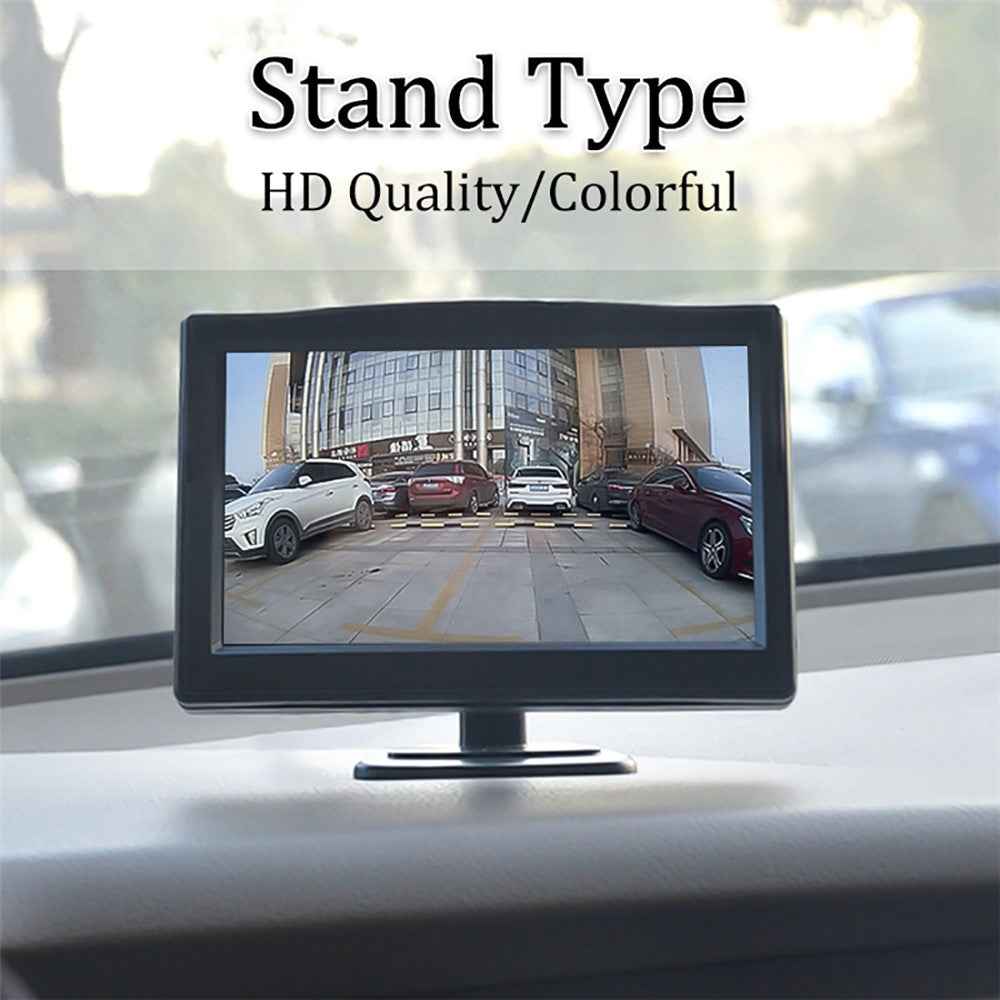 RH-500 Car Parking Reverse 5'' LCD Screen Recorder Display Monitor with Power Supply Cable
