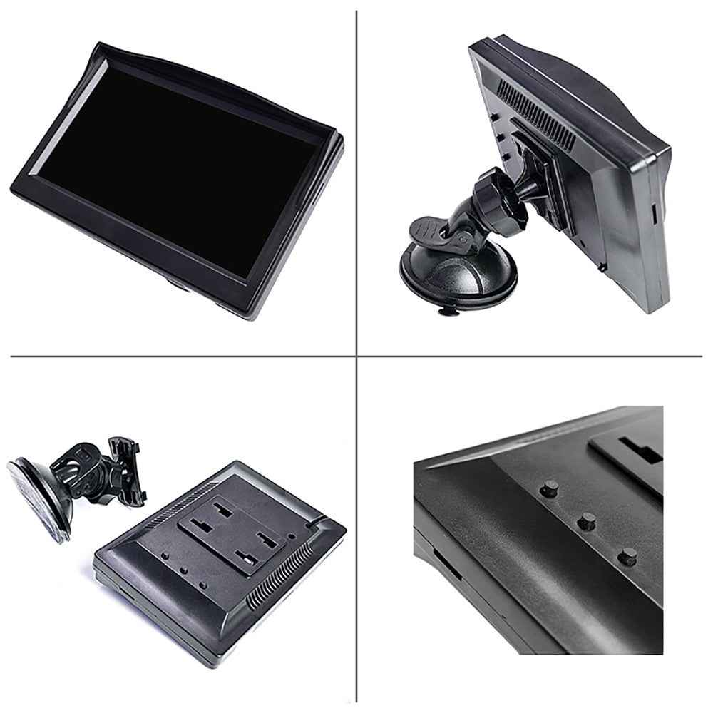 RH-500 Car Parking Reverse 5'' LCD Screen Recorder Display Monitor with Power Supply Cable