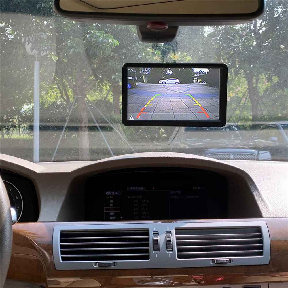 RH-702F 7" LCD Rear View Display Monitor Parking and Reverse System Camera Kit (12V-24V)
