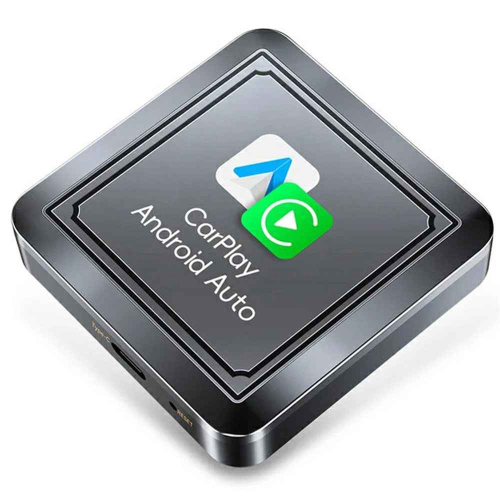 Q1S 2-in-1 Wired to Wireless Carplay Android Auto Adapter Bluetooth-compatible 5.0 Smart Box
