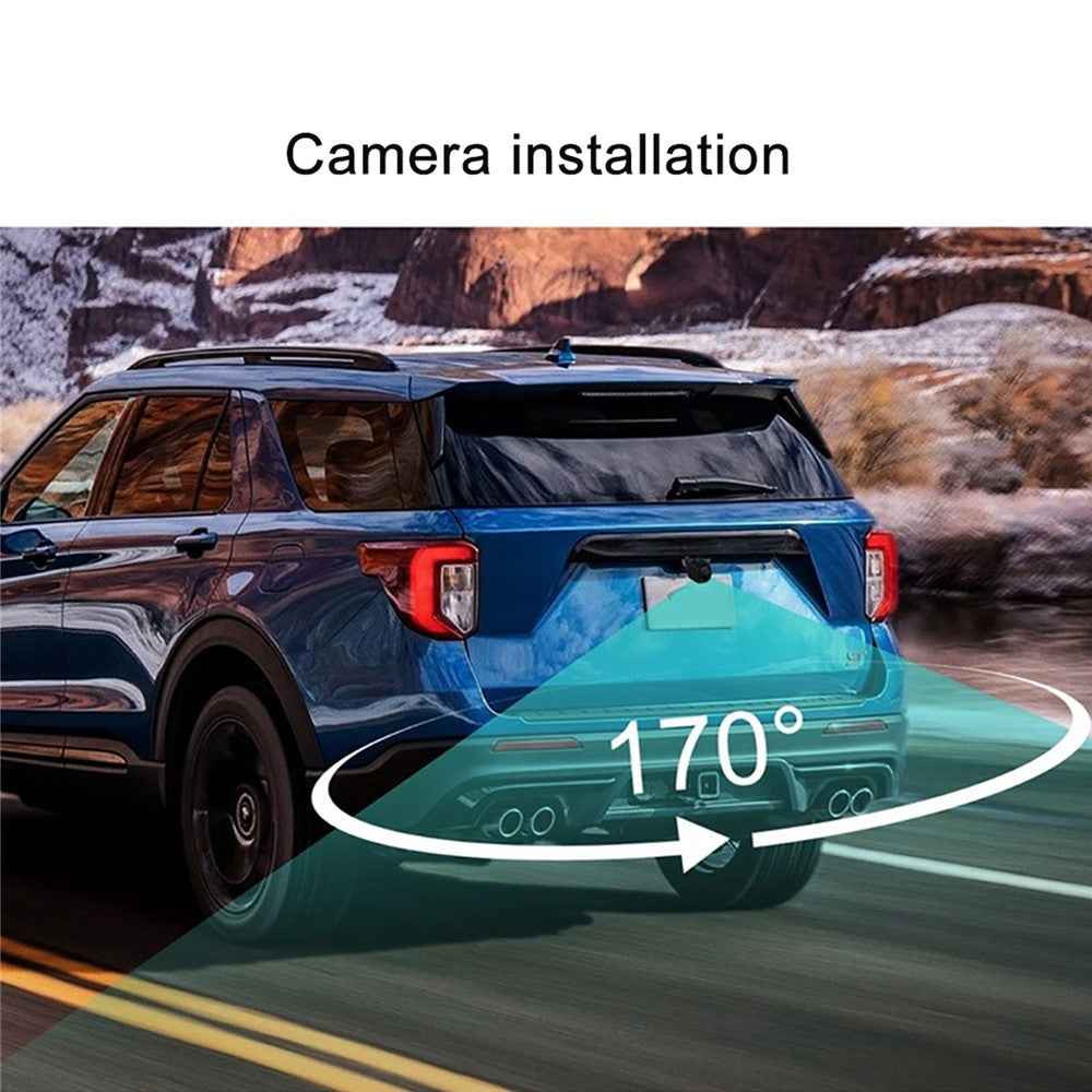 RH-702A Car Rear View Backup Round Camera Truck Vehicle Parking Reverse System 7'' Screen Monitor Kit 12V 24V