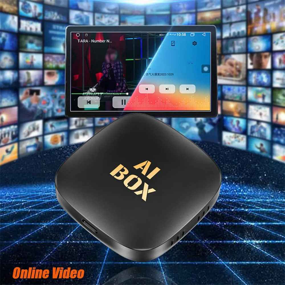 Android 13 2+16G Car AI Box Airplay Wireless Carplay Android Auto Dongle Built-In Netflix / Youtube Wired to Wireless Adapter