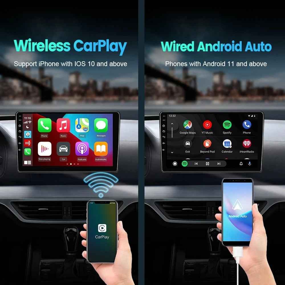 Q1 Vehicle Wireless Carplay Android Auto Dongle Car Wired to Wireless Adapter