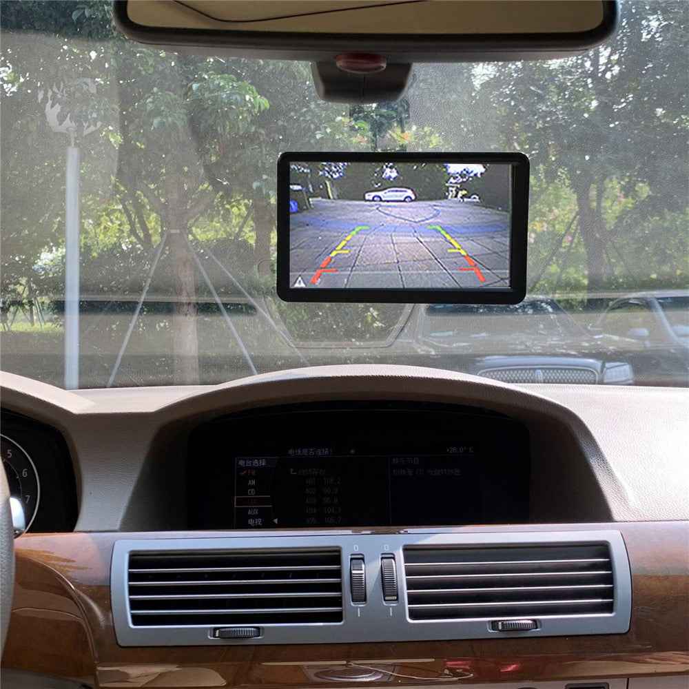 RH-702B Large 7'' LCD Display Monitor 12V 24V Car Parking Reversing Butterfly-shaped Rear Camera Kit