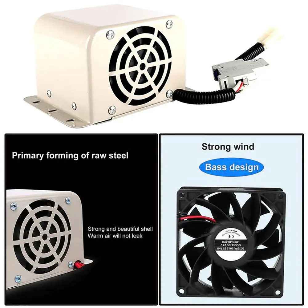 12V 600W Dual Hole Car Heater Window Defrosting Defogging Vehicle Interior PTC Heater