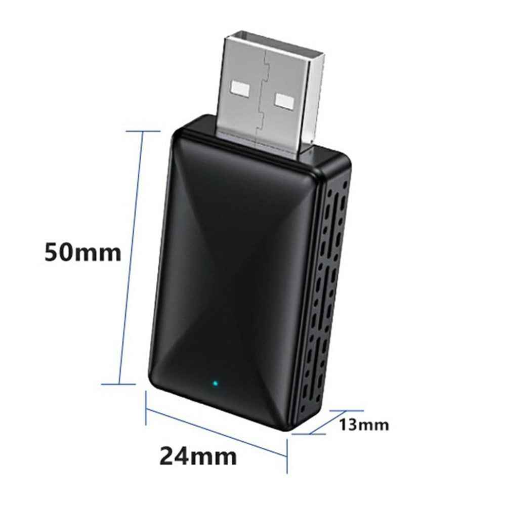 2-in-1 Carplay Android Auto USB Adapter OTA Upgrade Plug and Play Wired to Wireless Dongle Box