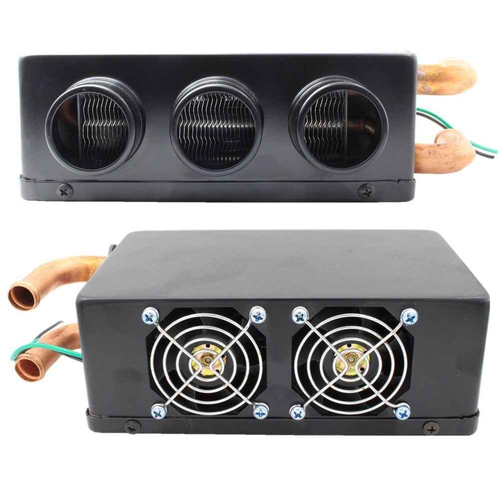 Three Hole Car Water Heater Window Defrosting Defogging Vehicle Interior Heater - 12V