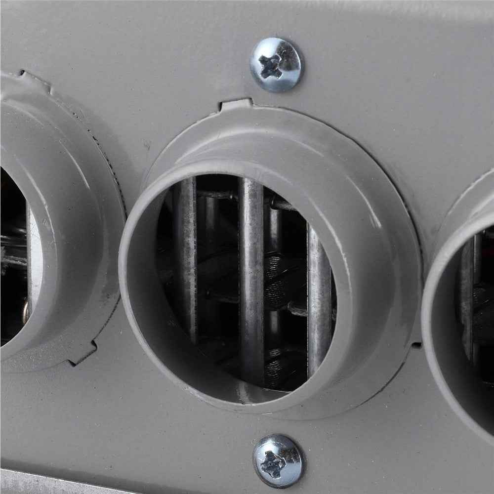 Three Hole Car Water Heater Window Defrosting Defogging Vehicle Heating Fan - 12V