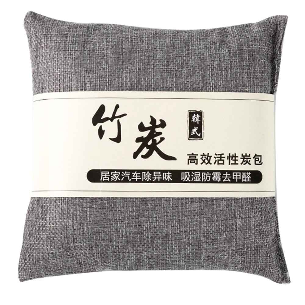 Activated Carbon Bag Car Home Dehumidification Odor Formaldehyde Removal Linen Bamboo Charcoal Bag - Grey