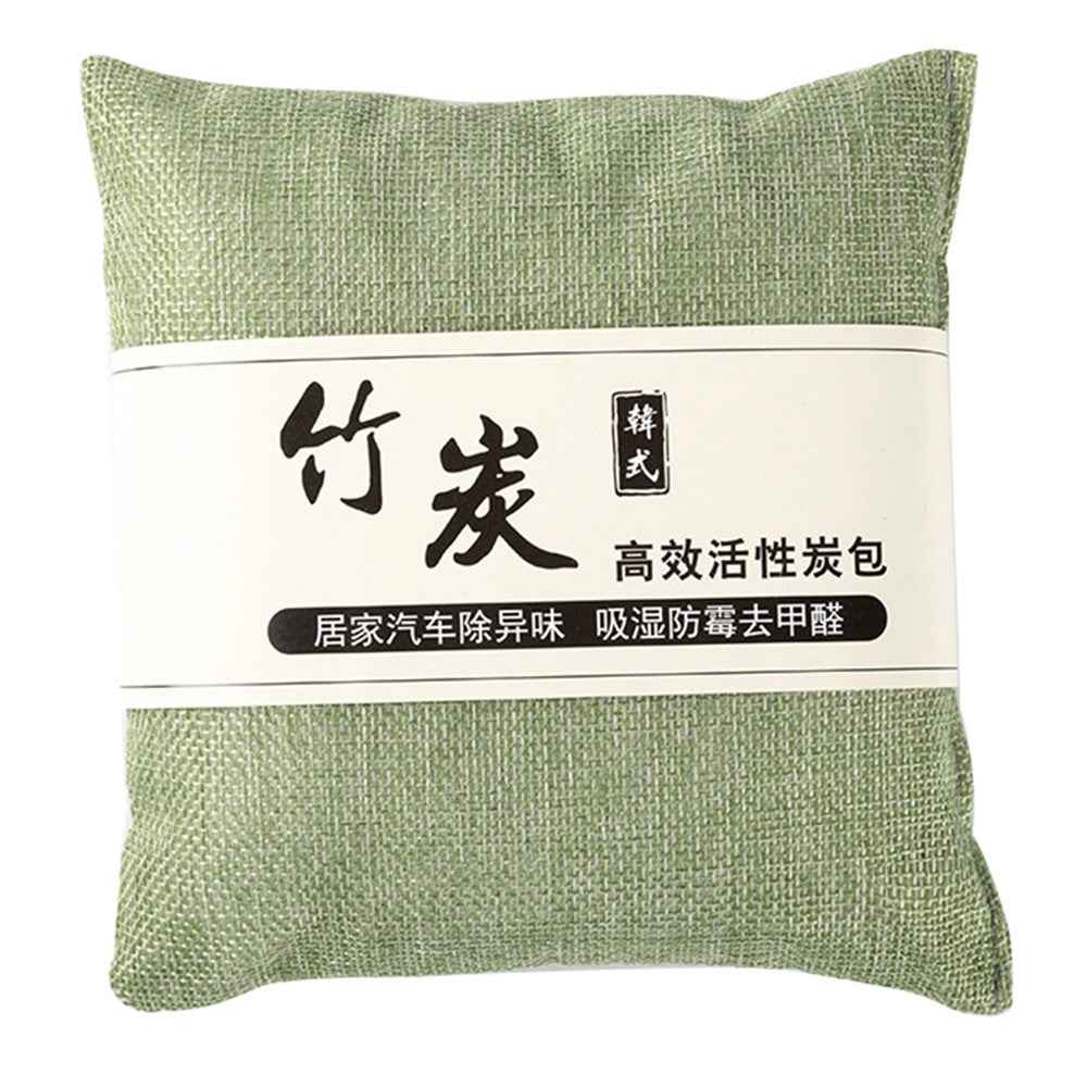 Activated Carbon Bag Car Home Dehumidification Odor Formaldehyde Removal Linen Bamboo Charcoal Bag - Green