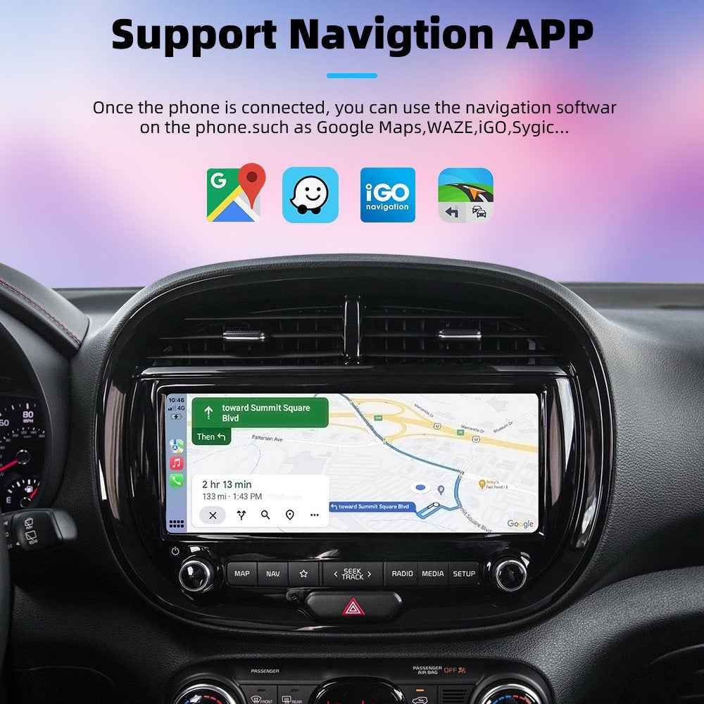 2 in 1 Wireless Carplay Adapter and Android Auto Wireless Box Converts Wired to Wireless Carplay Dongle