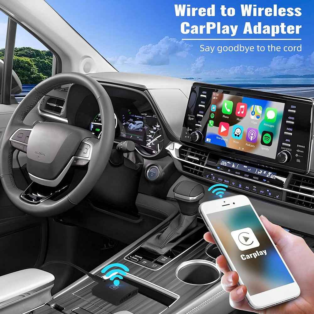 Wireless Carplay Android Auto Adapter Smart Carplay Ai Box Wired to Wireless Carplay Dongle