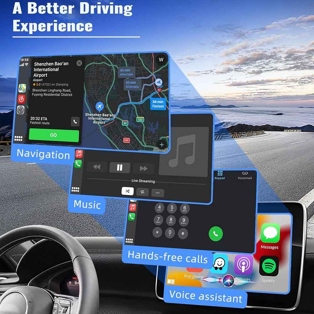 Wireless Carplay Android Auto Adapter Smart Carplay Ai Box Wired to Wireless Carplay Dongle