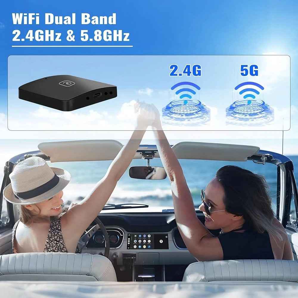 Wireless Carplay Android Auto Adapter Smart Carplay Ai Box Wired to Wireless Carplay Dongle