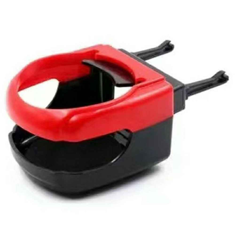 Multi-function Car Air Vent Mount Drinks Holder Plastic Beverage Organizer Rack - Red