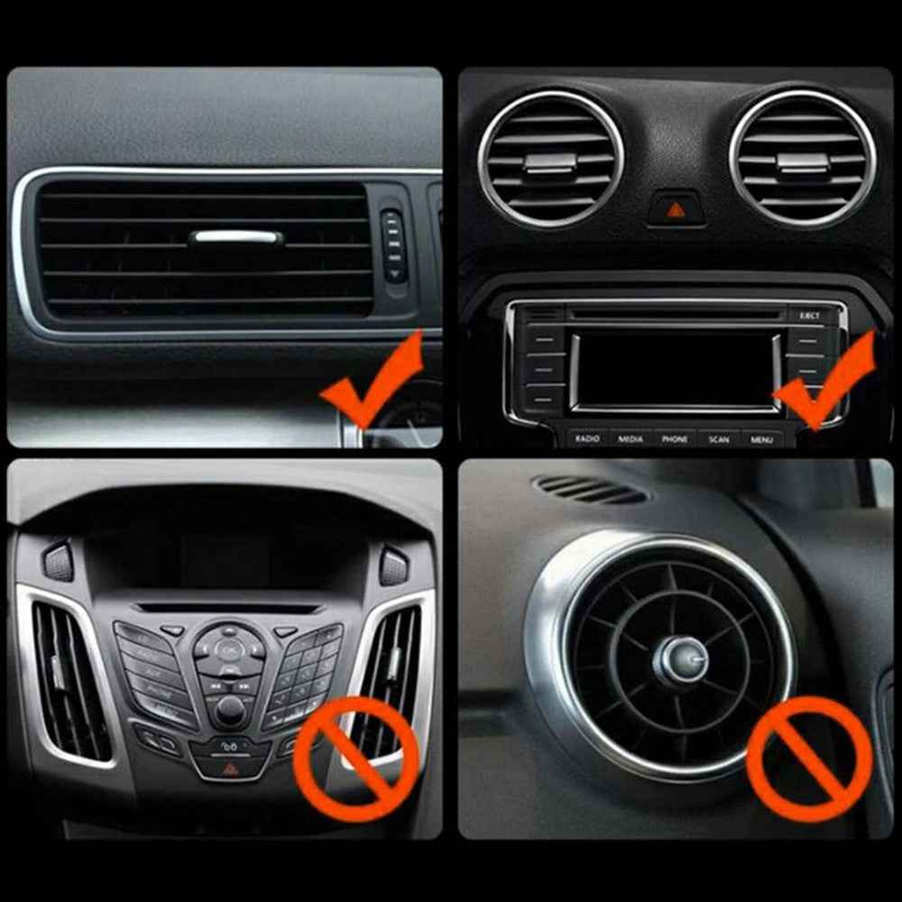 Multi-function Car Air Vent Mount Drinks Holder Plastic Beverage Organizer Rack - Red