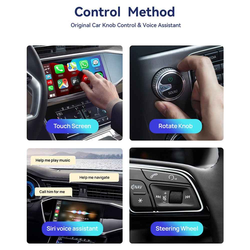 MINI3-3 For Carplay Wireless Adapter AI Box Car Infotainment System Converter USB Connection