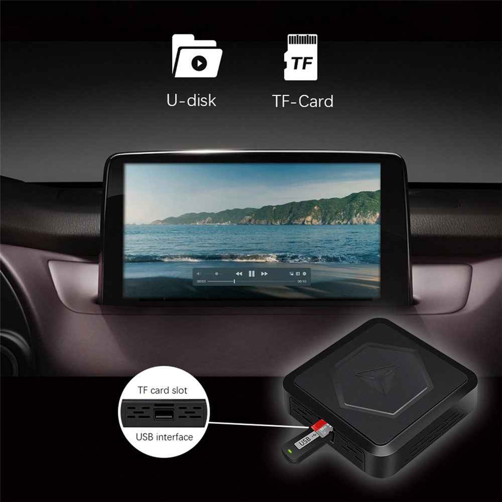 S1 Android 10 Smart AI Box Wireless Carplay  /  Android Auto Adapter Built-In Netflix Youtube, 2+16GB