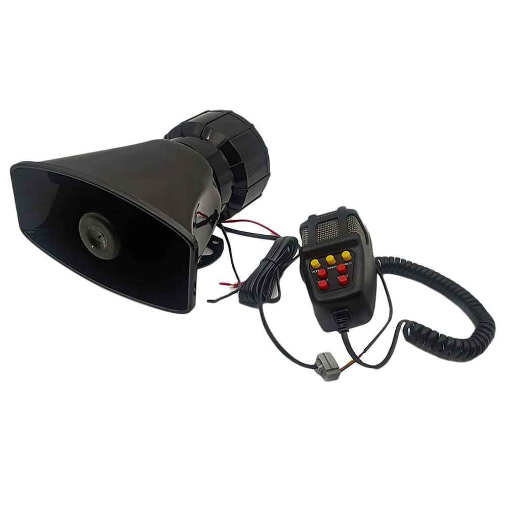 Car Horn Square Mouth 7 Tone 12V 100W Warning Loudspeaker Car Alarm Speaker