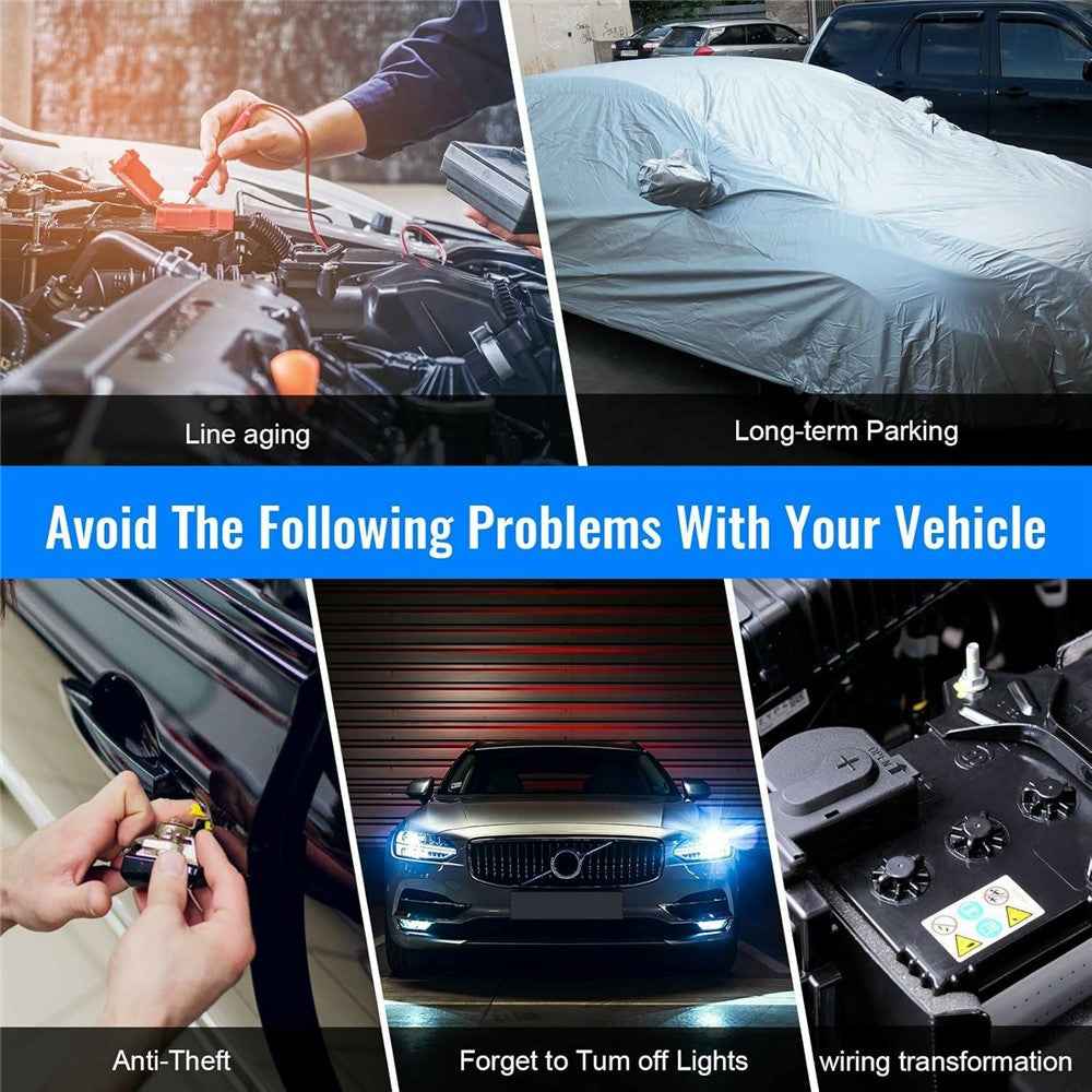 12V Car Battery Disconnect Switch Smart Anti-Leak Protector with Remote Control