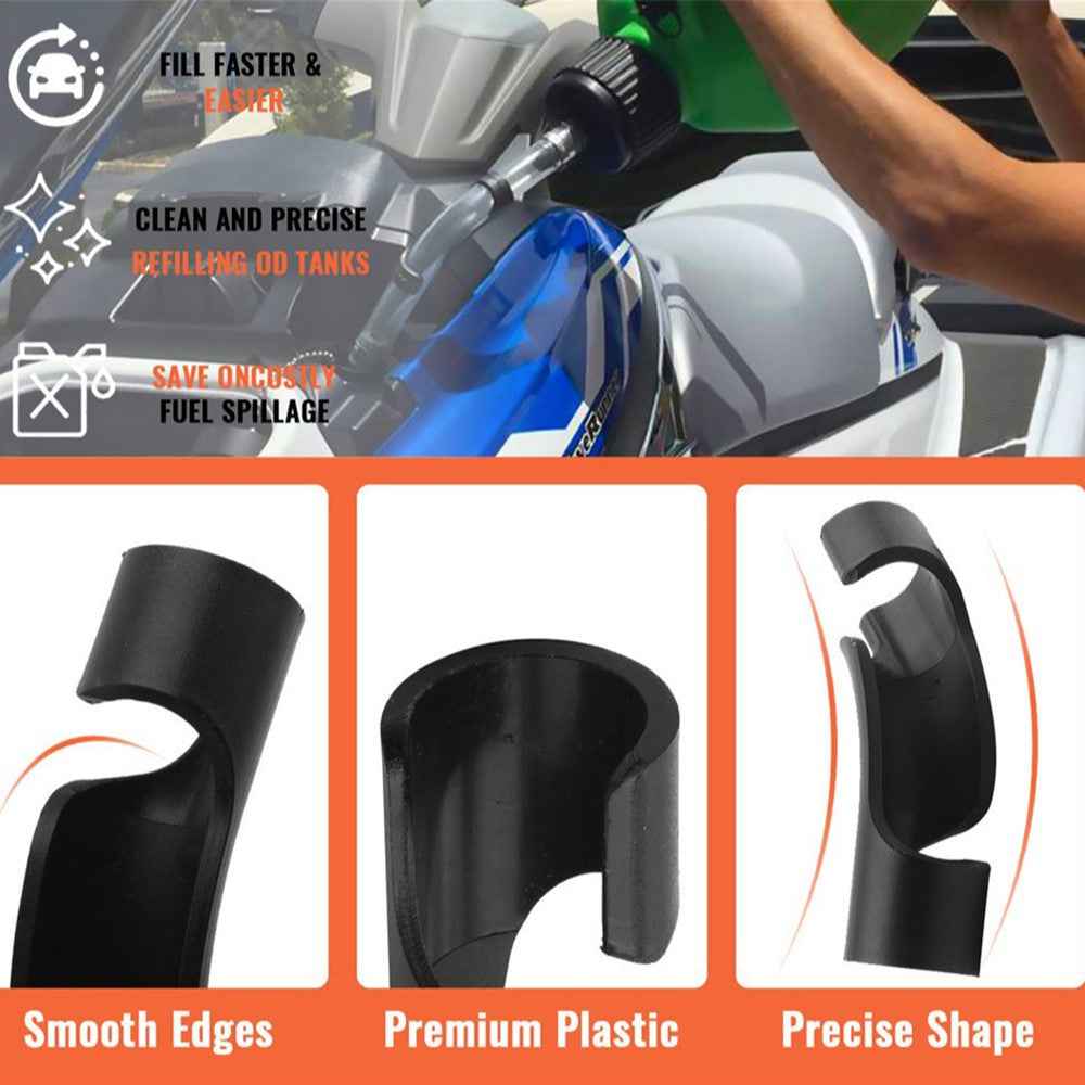 Fuel Filling Hose Holder Race Car Motorcycle Tank Refueling ABS Hose Fixing Tool - Black