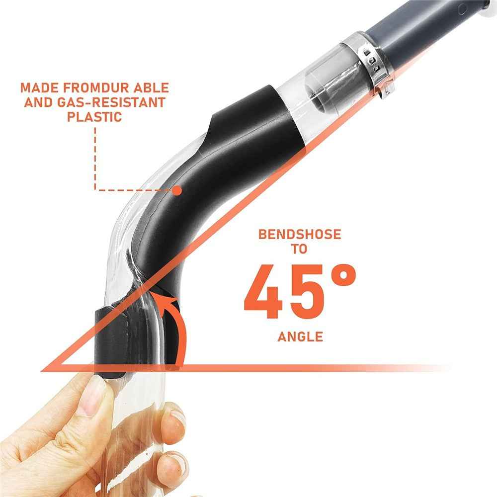 Fuel Filling Hose Holder Race Car Motorcycle Tank Refueling ABS Hose Fixing Tool - Black