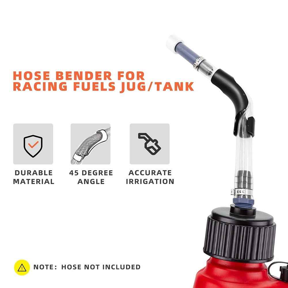 Fuel Filling Hose Holder Race Car Motorcycle Tank Refueling ABS Hose Fixing Tool - Black
