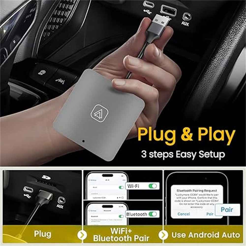 Carplay / Android Auto Car Wired to Wireless Video Box Vehicle Smart Carplay Adapter