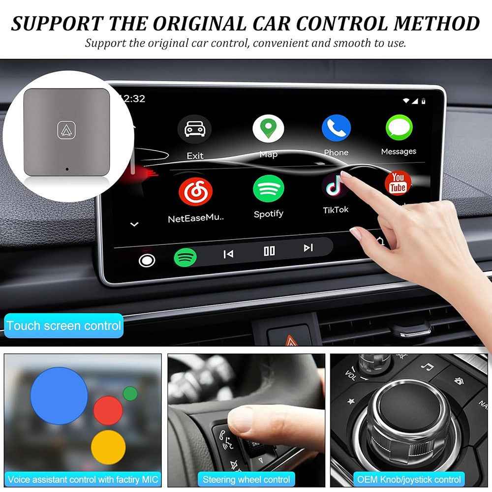 Carplay / Android Auto Car Wired to Wireless Video Box Vehicle Smart Carplay Adapter