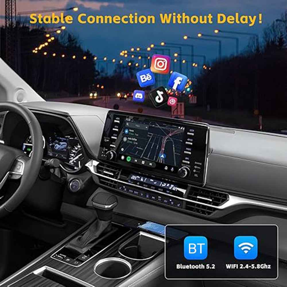 Carplay / Android Auto Car Wired to Wireless Video Box Vehicle Smart Carplay Adapter