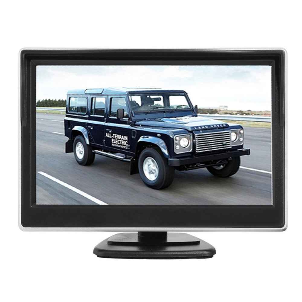 RH-506 Large 5'' LCD Display Monitor Round Rear Camera for Car Parking Reverse with Video Line and Power Supply Cable
