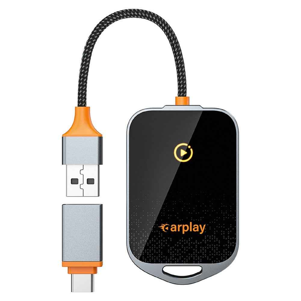 K81 Wireless Carplay Adapter Auto Wired to Wireless WiFi 6 Bluetooth-compatible 5.0 Navigation Player