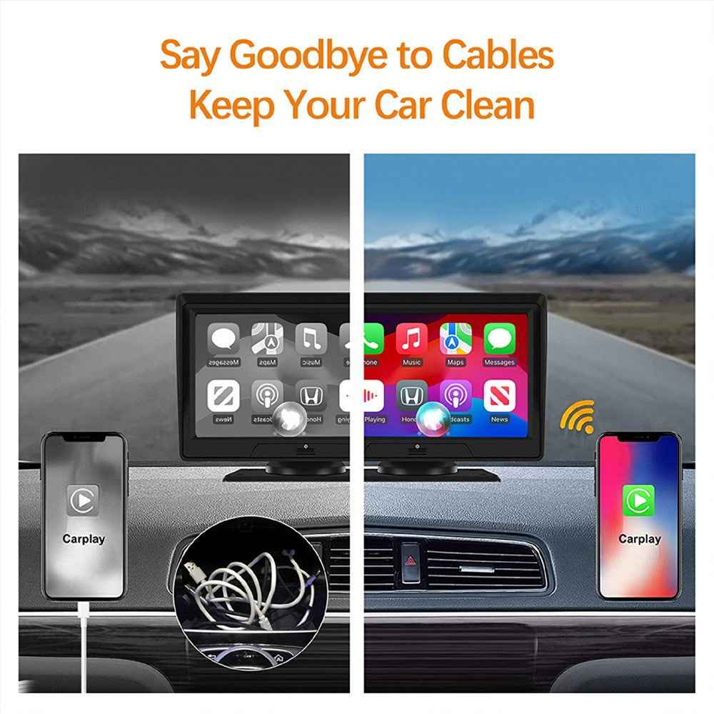 K81 Wireless Carplay Adapter Auto Wired to Wireless WiFi 6 Bluetooth-compatible 5.0 Navigation Player