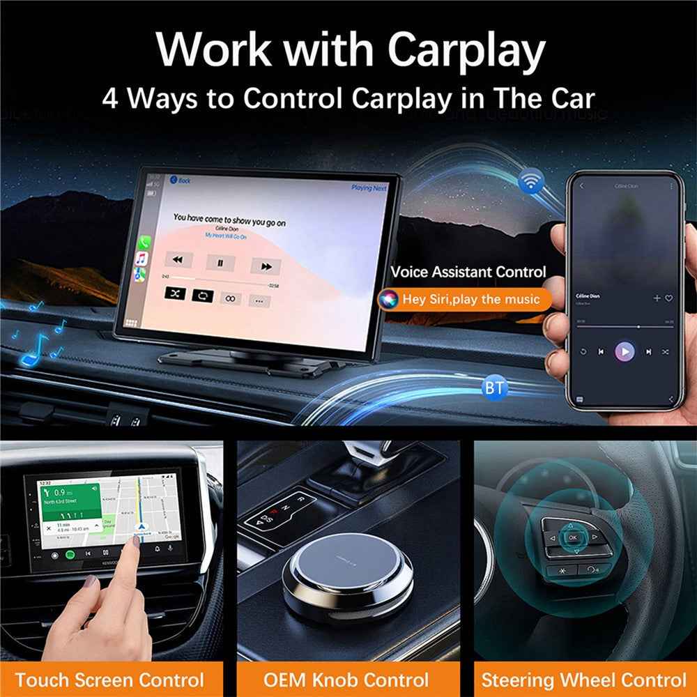 K81 Wireless Carplay Adapter Auto Wired to Wireless WiFi 6 Bluetooth-compatible 5.0 Navigation Player