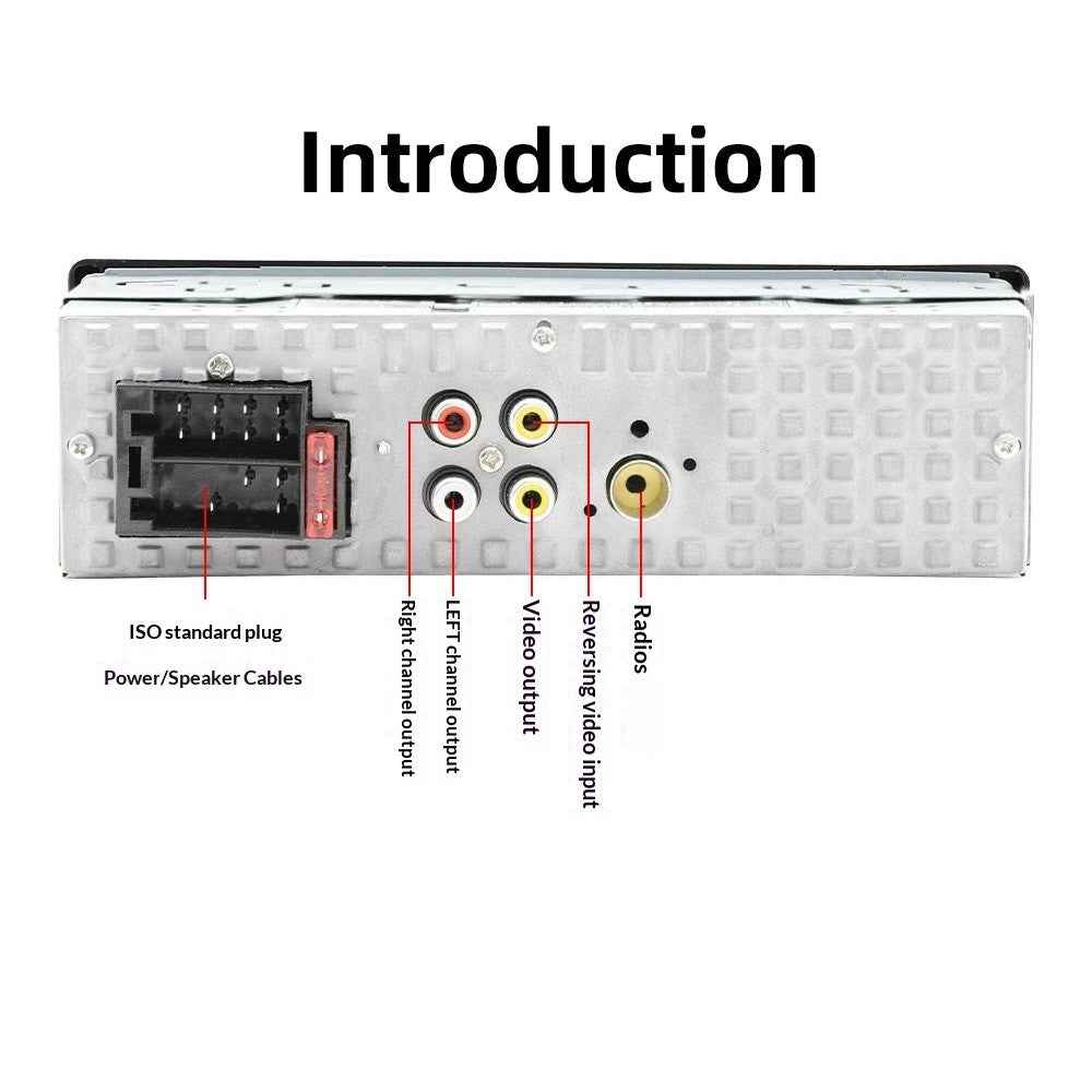 M-60 4.1-inch HD Touchscreen Car MP5 Player Bluetooth-compatible Dual USB Reverse Image Player