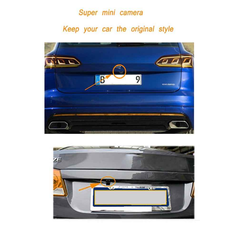 RH-507 5'' LCD Display Monitor Car Parking Reverse Waterproof Butterfly-shaped Rear Camera with Power Supply Cable and Video Line