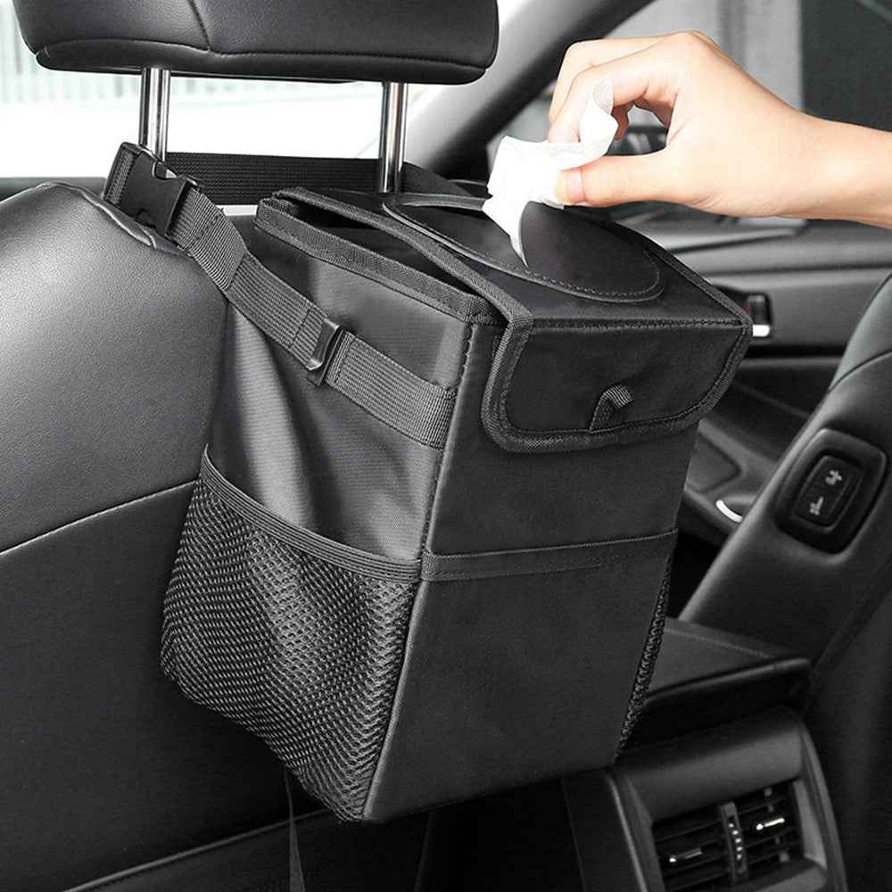 Multipurpose Car Trash Can Waterproof Oxford Fabric Foldable Storage Box for Vehicle