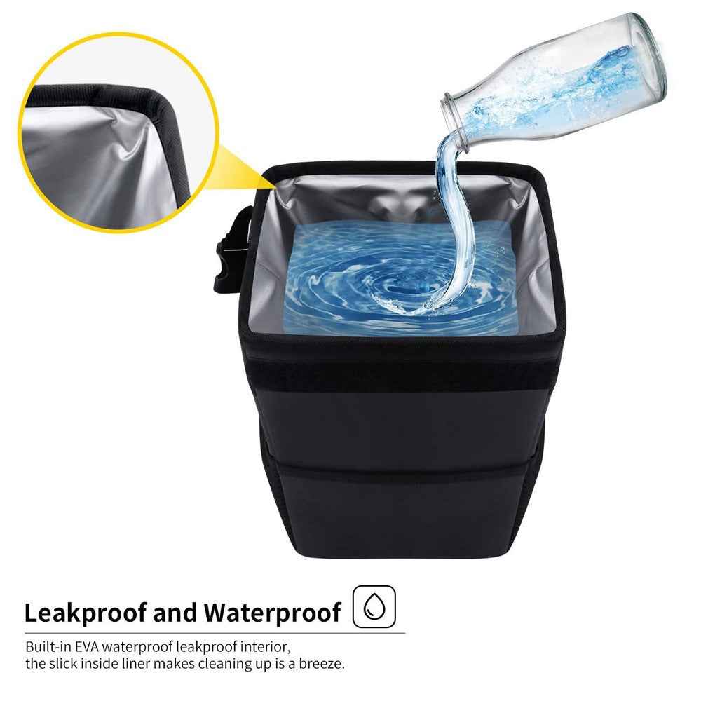 Multipurpose Car Trash Can Waterproof Oxford Fabric Foldable Storage Box for Vehicle
