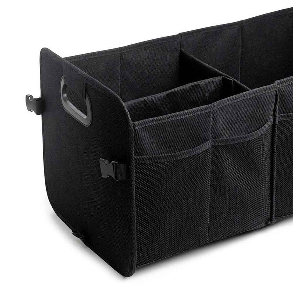 Large Capacity Car Trunk Organizer Waterproof Oxford Fabric Foldable Storage Box - Black